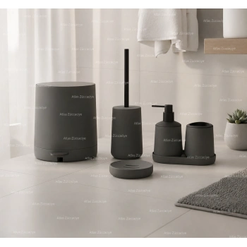 6 parça akrilik banyo takımı