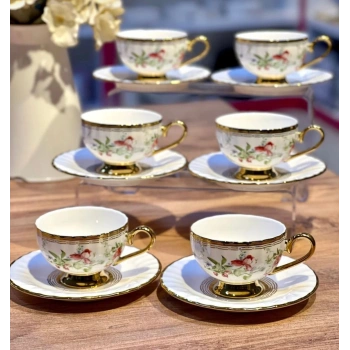 6 kişilik porselen fincan takımı