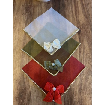 3 adet sunum peçetesi