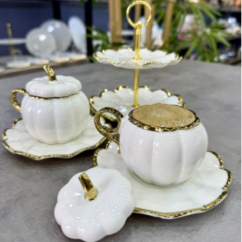 2 kişilik satandlı kahve fincan takımı