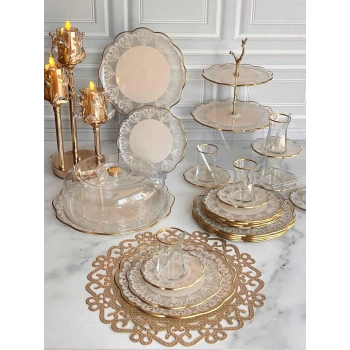 34 parça cam ikram seti