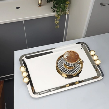 Çelik tepsi 33x23 cm