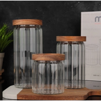 Borosilikat 3 lü kavanoz