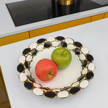 Porselen sunumluk(30.5*30.5*4 cm )