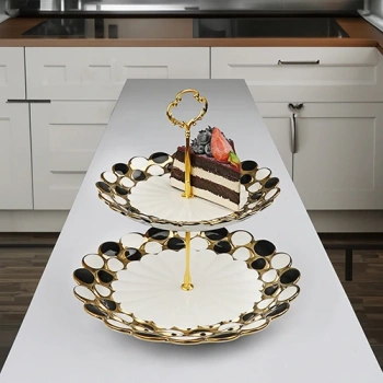 Porselen sunumluk(alt 27*27cm üst 20*20cm)