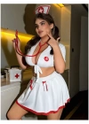 Beyaz Büyük Beden Hemşire Kadın Fantezi Kostüm