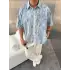 Cotton Fresh Desenli Gömlek Mavi