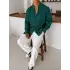 Fresh Keten Gömlek Yeşil