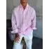 Pera Keten Gömlek Pembe