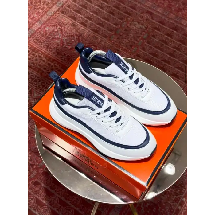HERMES SNEAEKERS WHİTE-BLUE