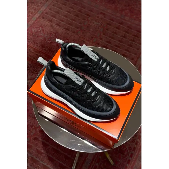 HERMES SNEAKERS BLACK-WHİTE