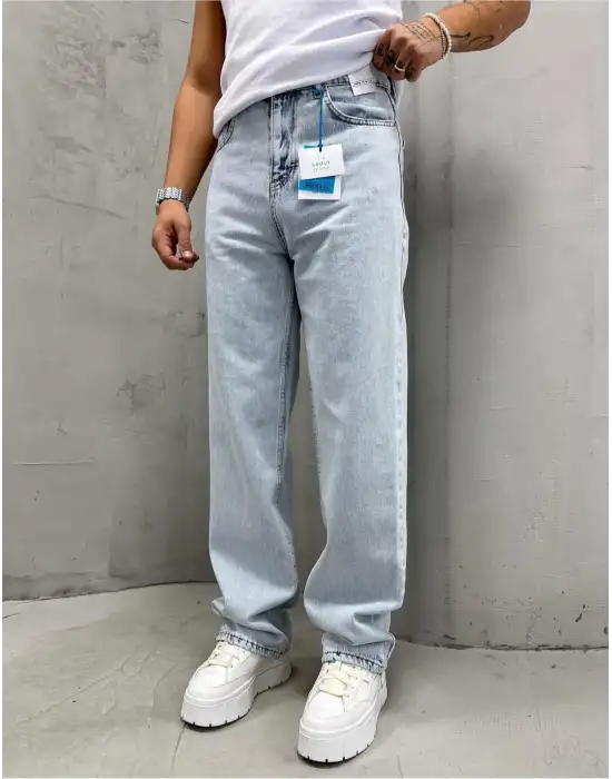 Kot Baggy Kar Yıkama Mavi