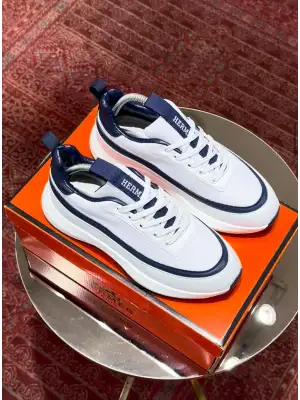 HERMES SNEAEKERS WHİTE-BLUE