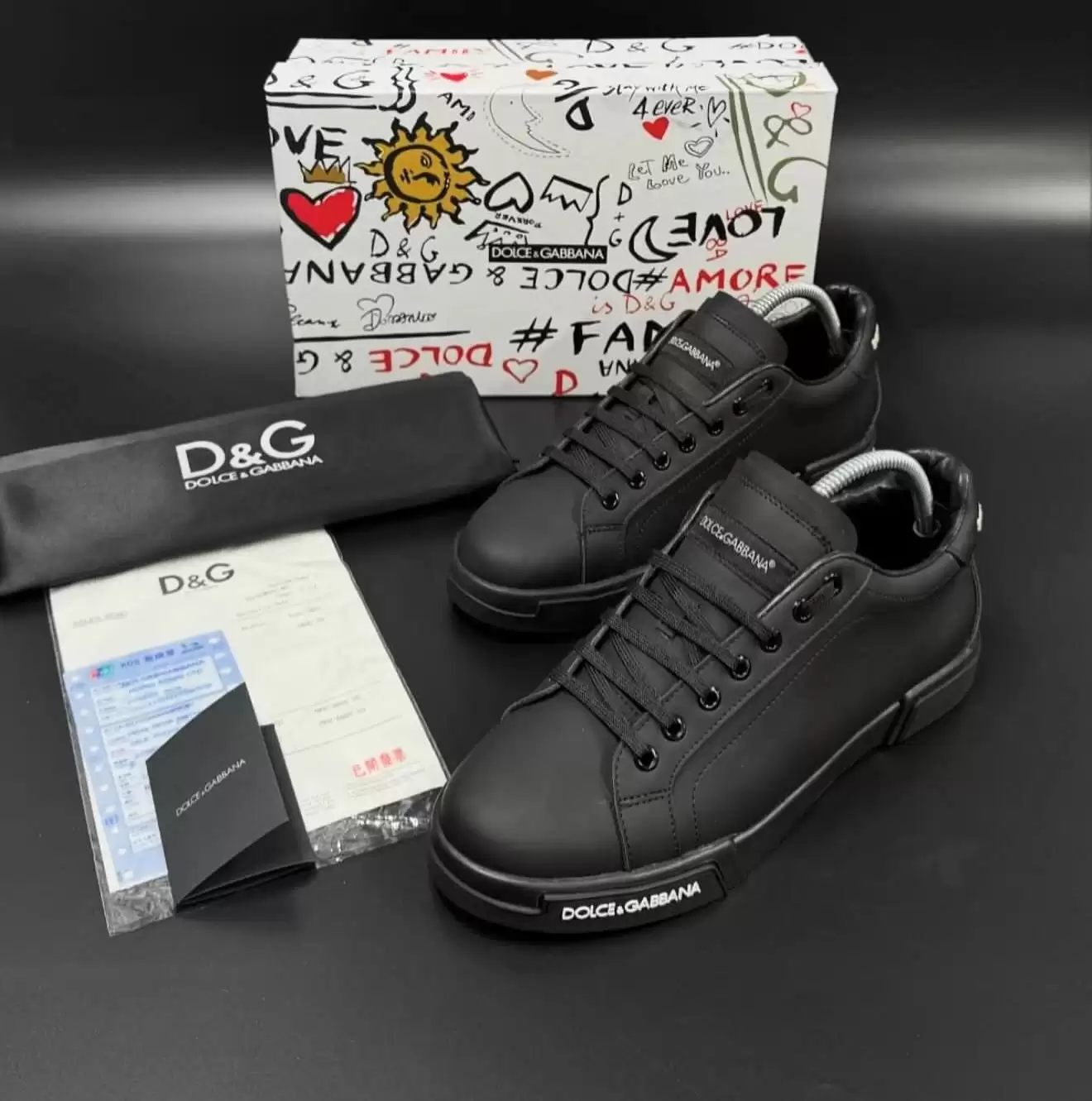 D-G 2 RENK SNEAKERS AYAKKABI