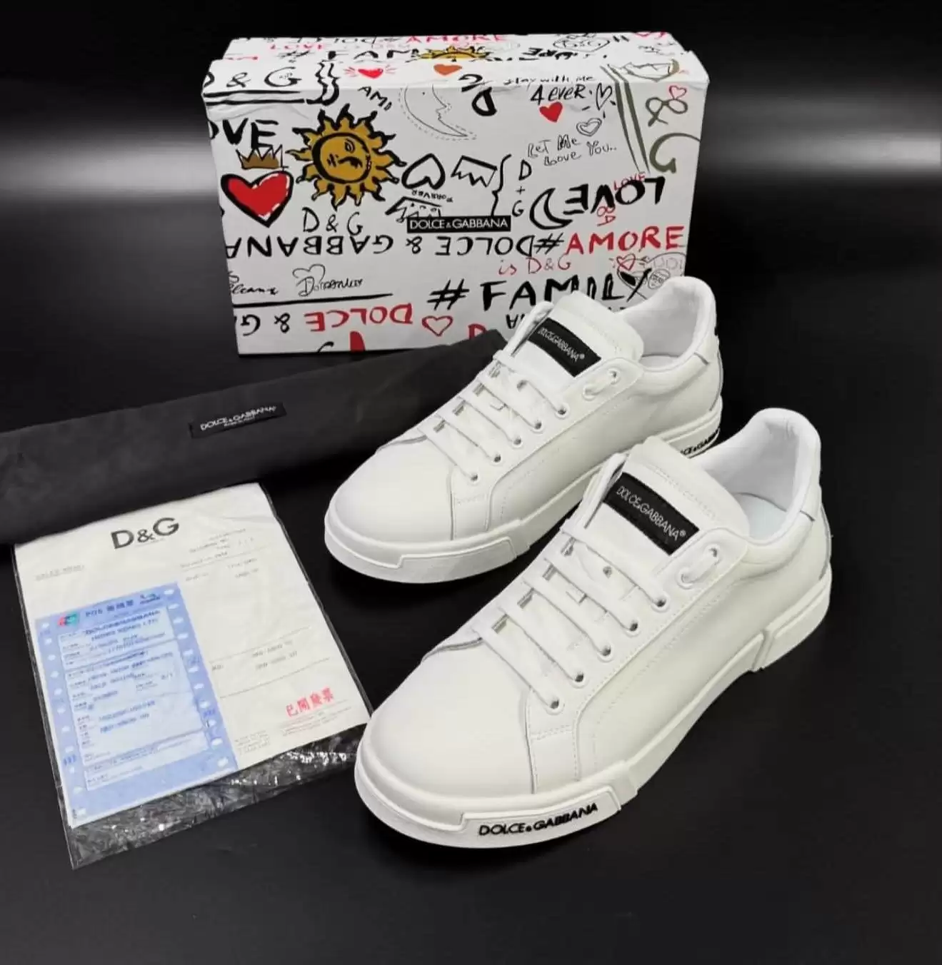 D-G 2 RENK SNEAKERS AYAKKABI