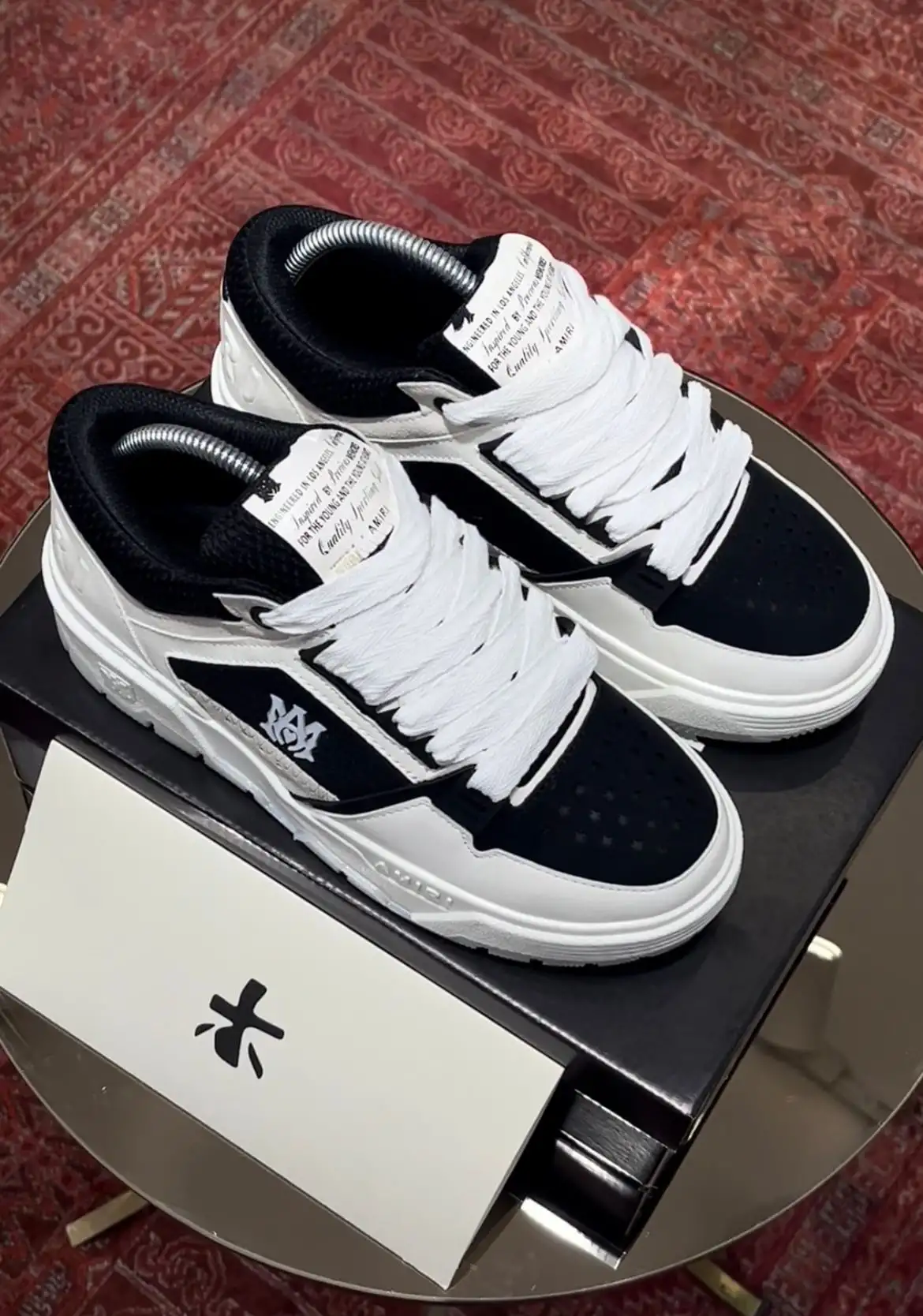 AMİRİ SNEAKERS SİYAH BEYAZ