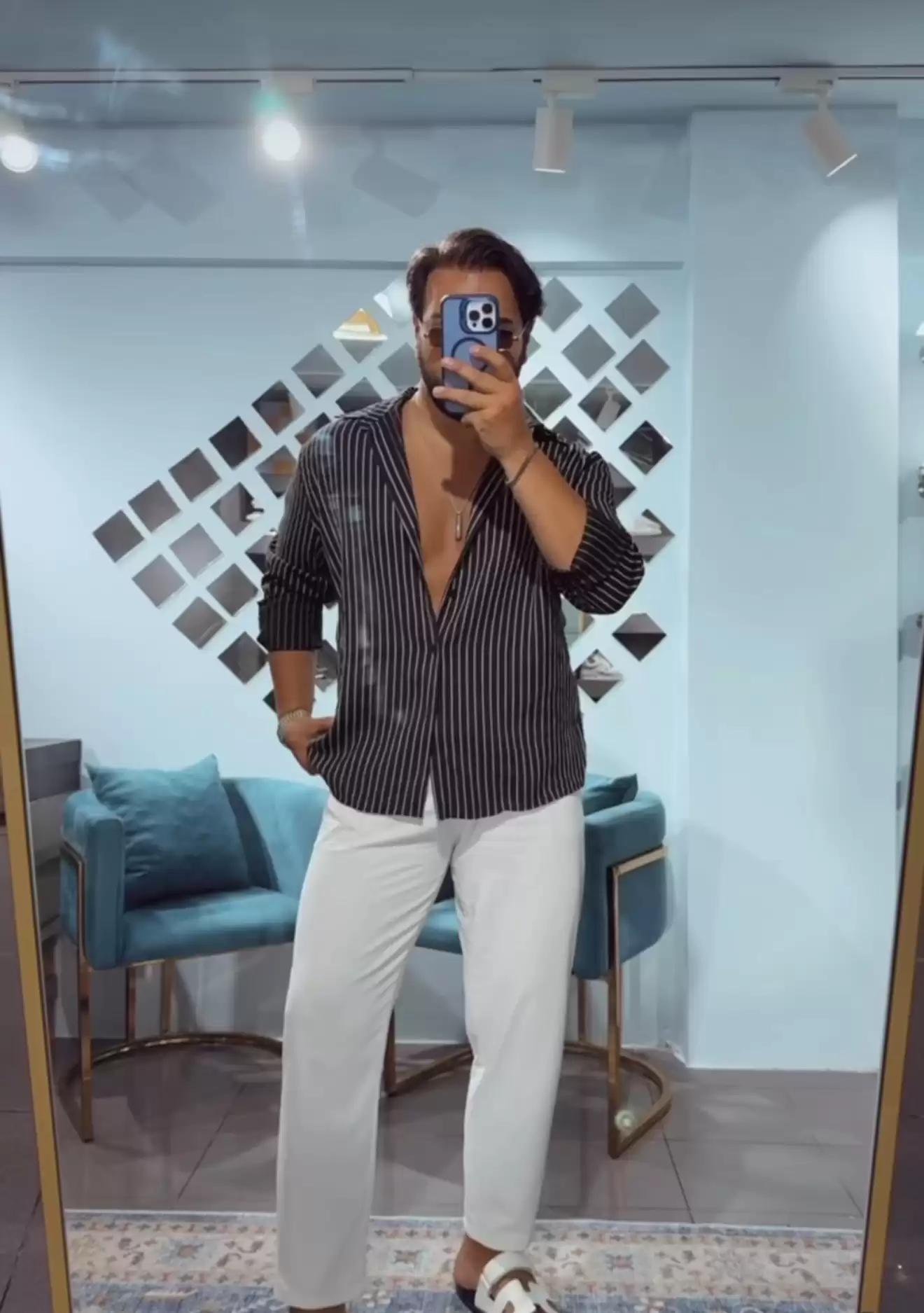 MODAL Kumaş Çizgili Gömlek 3 Renk