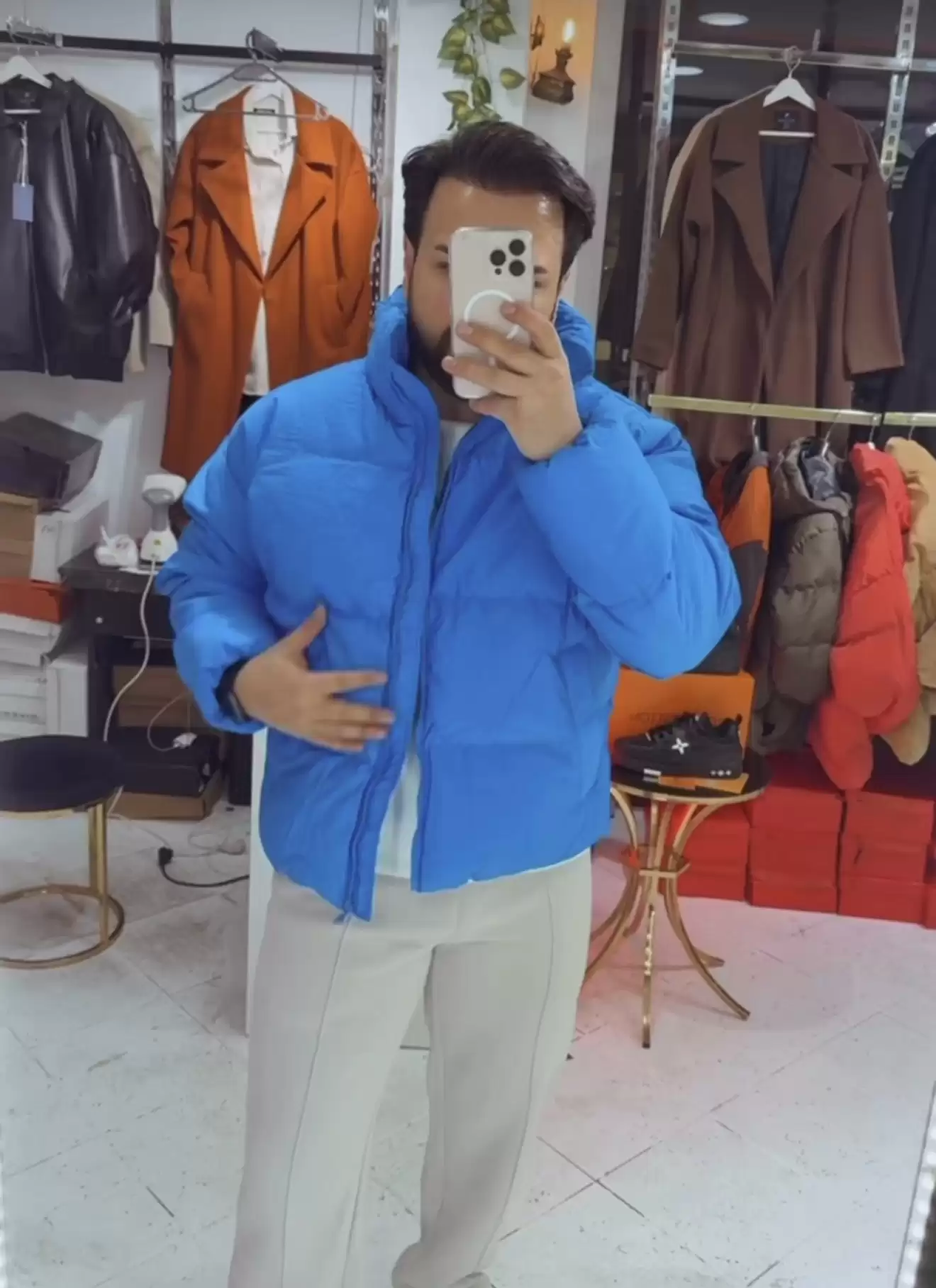 Zara Model Elyaf Dolum Mont