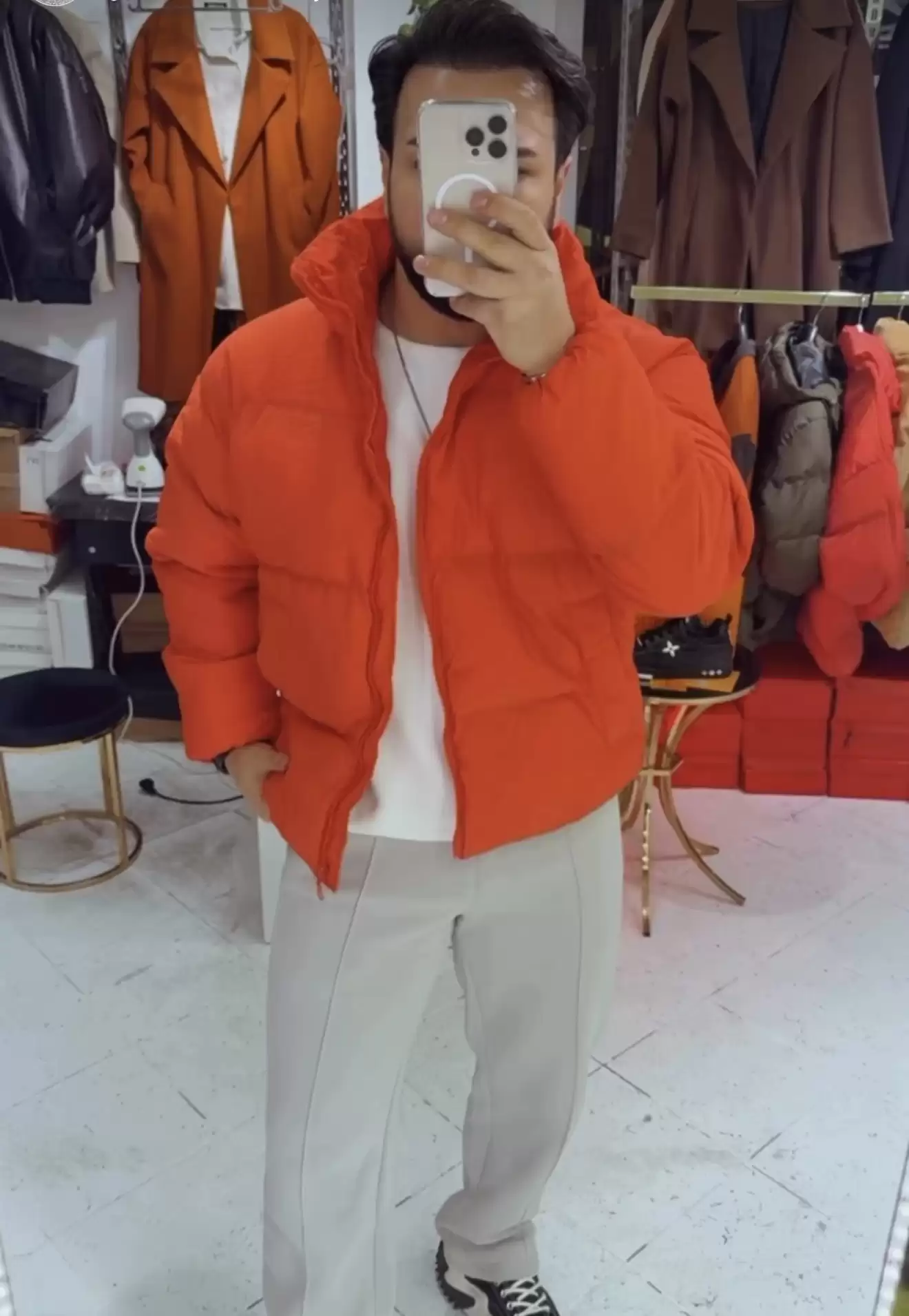 Zara Model Elyaf Dolum Mont