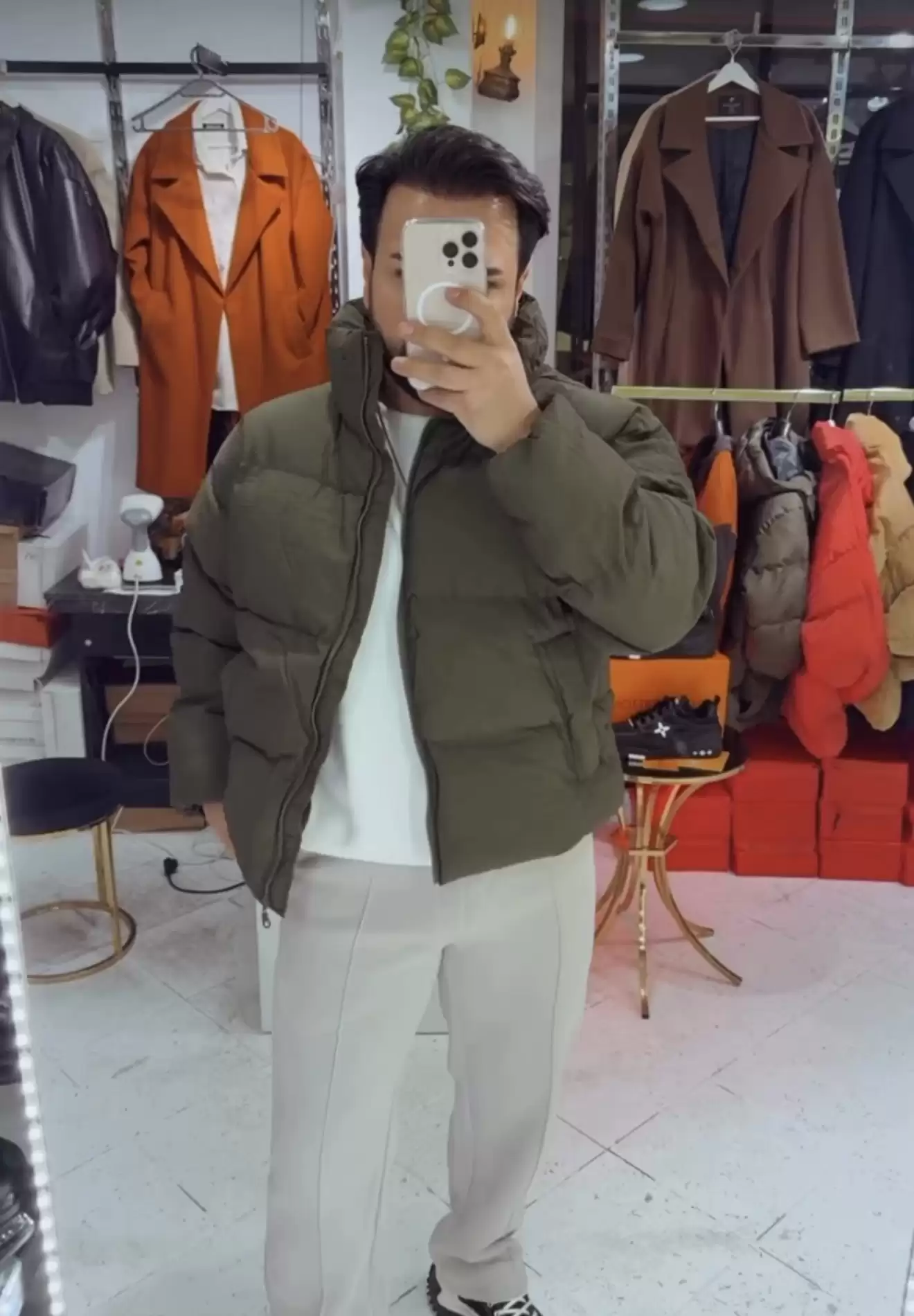 Zara Model Elyaf Dolum Mont