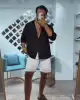 KETEN ÇİZGİLİ GÖMLEK