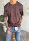 Modal Premium Tshirt Kahve