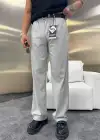 Yüksek Bel Pileli Kumaş Baggy Gri