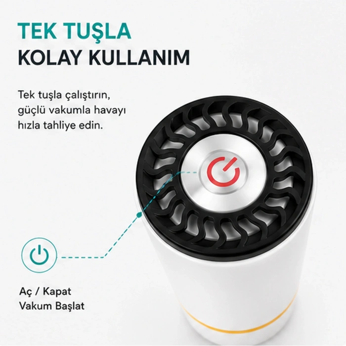 3D Filament Vakum Pompası Type-C Şarjlı Mini Vakum Cihazı