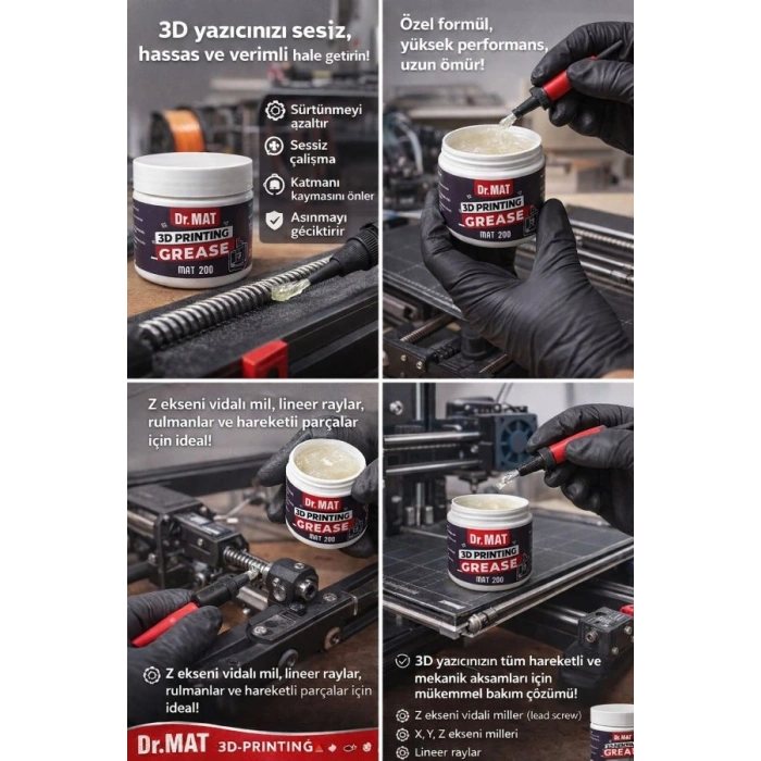 Dr.MAT 3D YAZICI GRES YAĞI 100 Gr 1 ADET