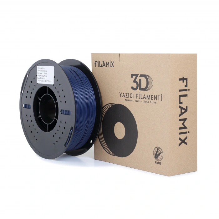 Filamix PLA+ Navy Blue (Lacivert) Filament 1.75mm 1Kg