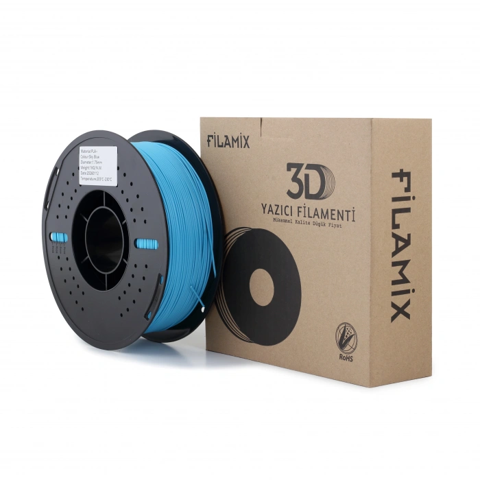 Filamix PLA+ Sky Blue (Gök Mavisi) Filament 1.75mm 1Kg