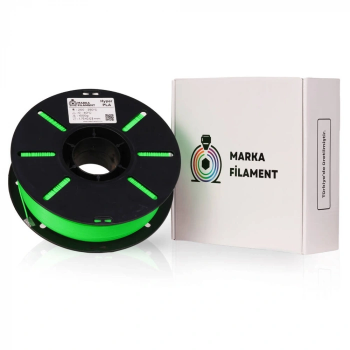 Marka Filament Hyper PLA - Neon Yeşil - 1.75mm 1Kg