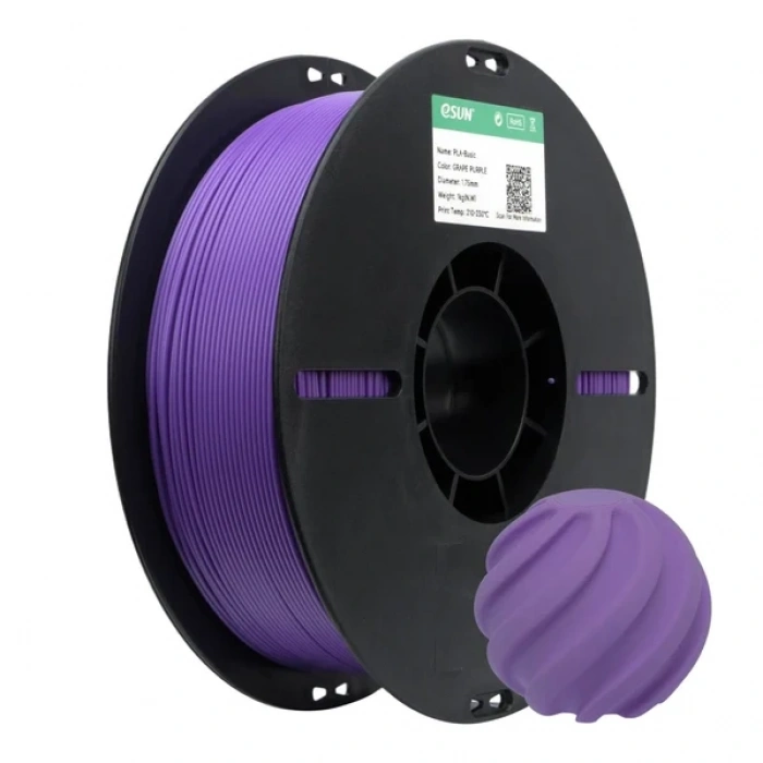 eSUN PLA-Basic Filament Üzüm Moru 1.75mm 1kg / Grape Purple 1.75mm 1kg