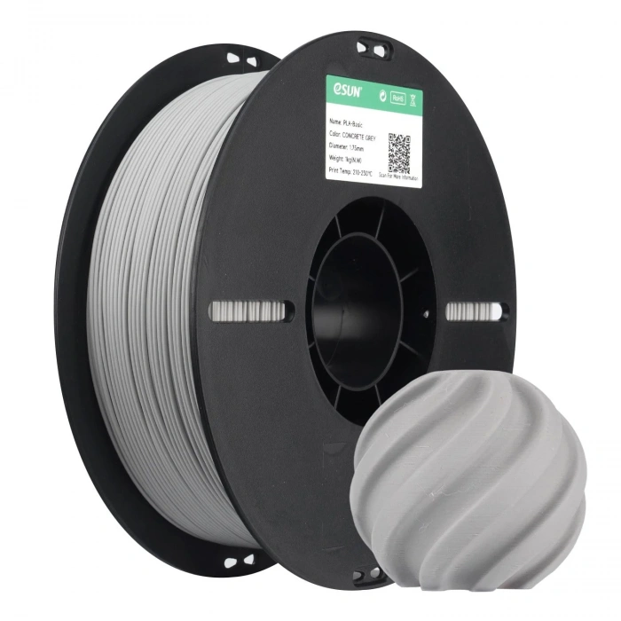 ı eSUN PLA-Basic Filament Beton Grisi 1.75mm 1kg / Concrete Grey 1.75mm 1kg