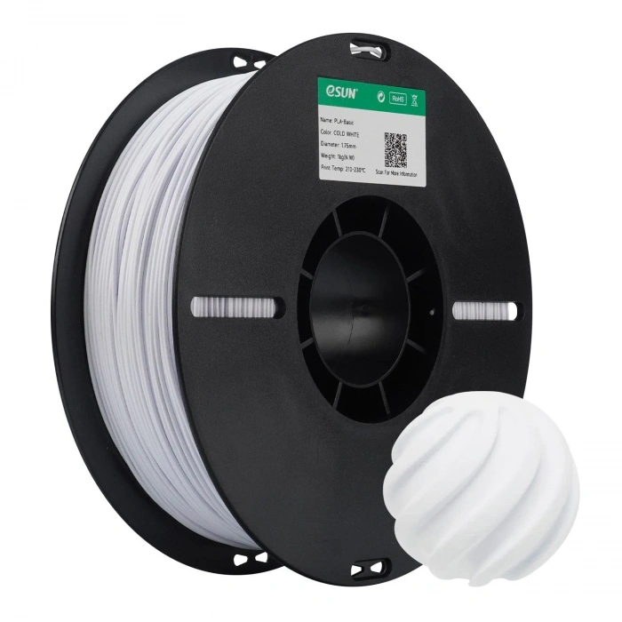 eSUN PLA-Basic Filament Soğuk Beyaz 1.75mm 1kg / Cold White 1.75mm 1kg