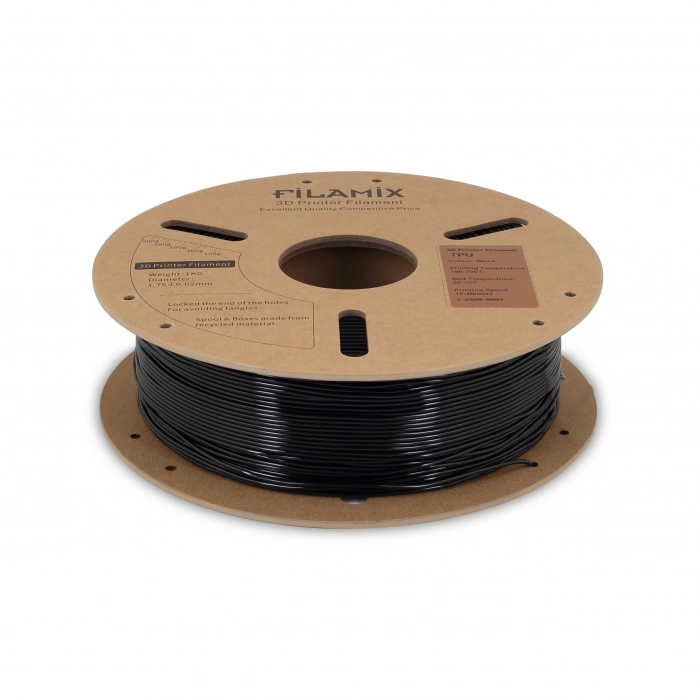 Filamix TPU 95A Filament 1.75mm Black/Siyah 1Kg