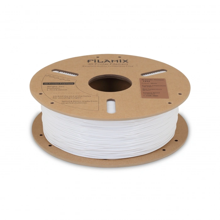 Filamix TPU 95A Filament 1.75mm White/Beyaz 1Kg