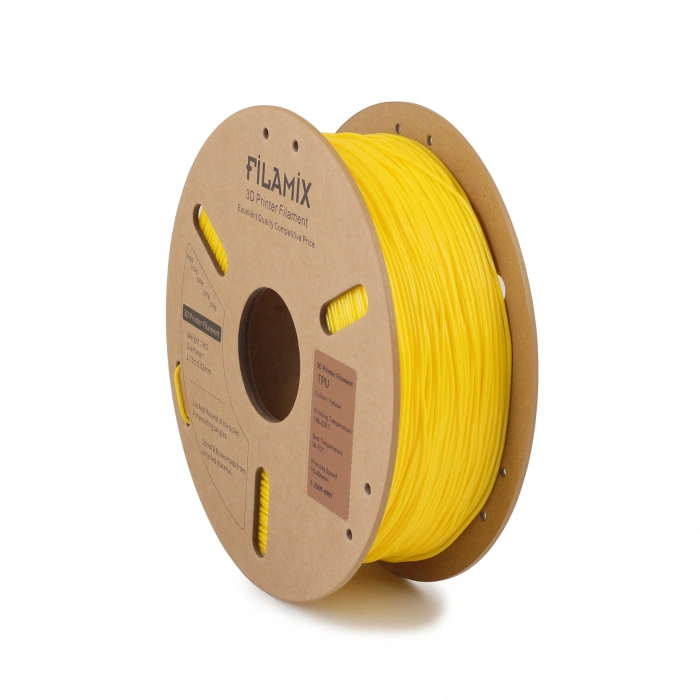 Filamix TPU 95A Filament 1.75mm Yellow/Sarı 1Kg