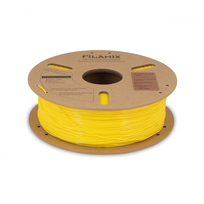 Filamix TPU 95A Filament 1.75mm Yellow/Sarı 1Kg