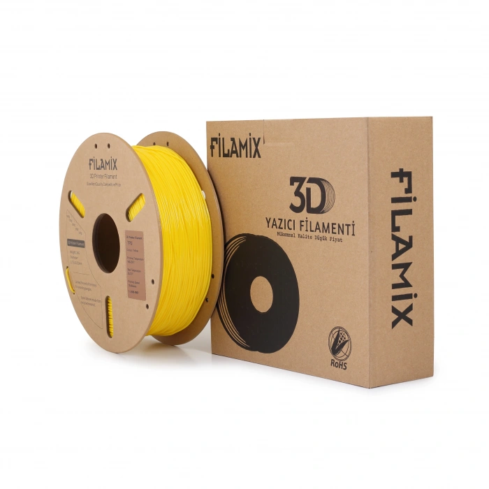 Filamix TPU 95A Filament 1.75mm Yellow/Sarı 1Kg