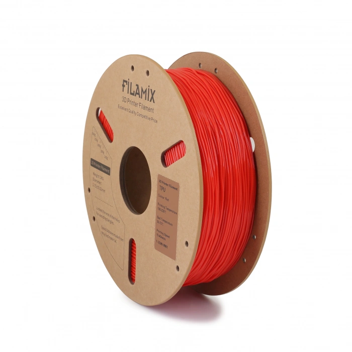 Filamix TPU 95A Filament 1.75mm Red/Kırmızı 1Kg