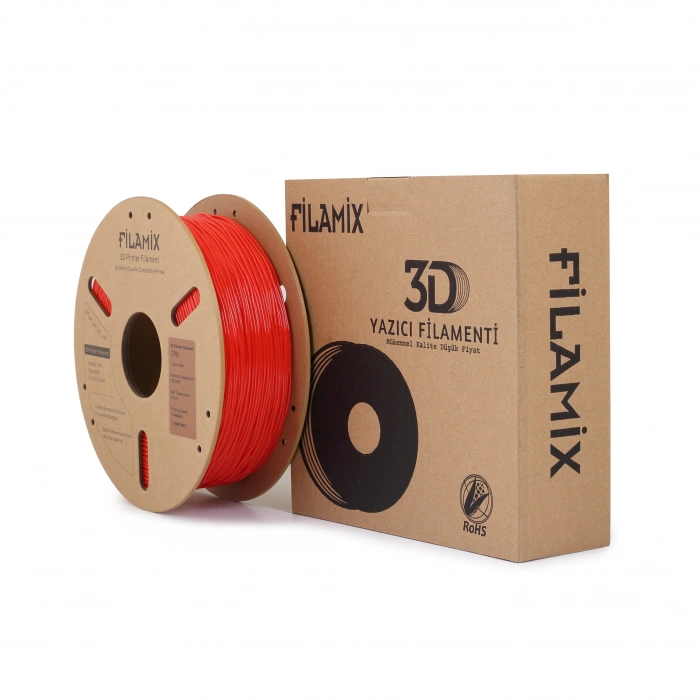 Filamix TPU 95A Filament 1.75mm Red/Kırmızı 1Kg