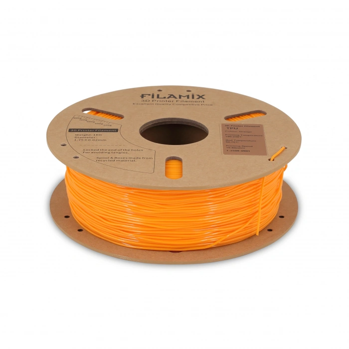 Filamix TPU 95A Filament 1.75mm Orange/Turuncu 1Kg