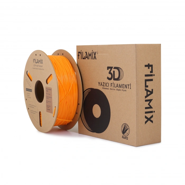 Filamix TPU 95A Filament 1.75mm Orange/Turuncu 1Kg