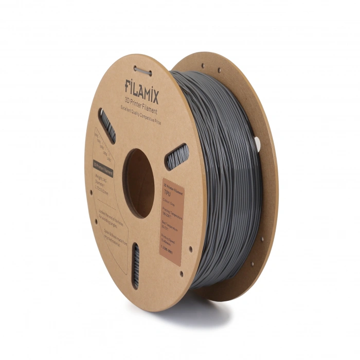 Filamix TPU 95A Filament 1.75mm Gray/Gri 1Kg