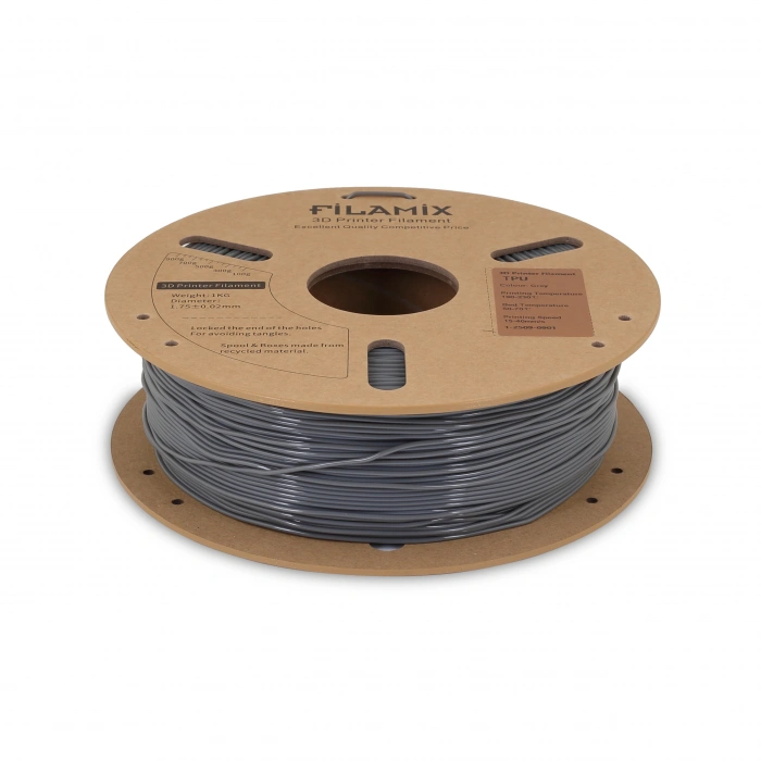 Filamix TPU 95A Filament 1.75mm Gray/Gri 1Kg