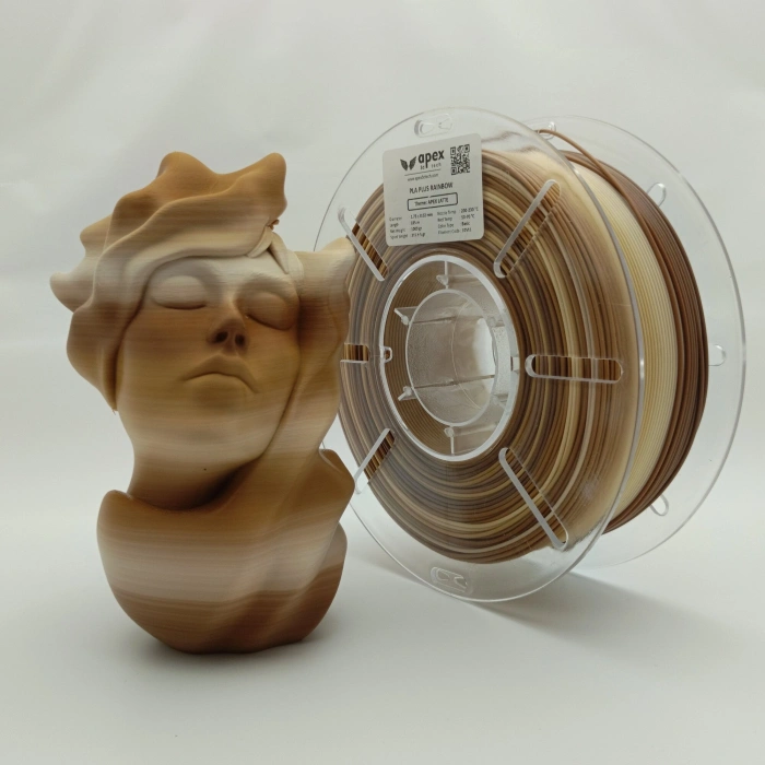 Apex3D Gökkuşağı PLA+ Filament Apex Latte 1KG 1.75mm