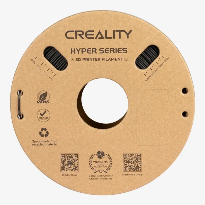 Creality Hyper PLA Filament Siyah 1.75mm 1kg