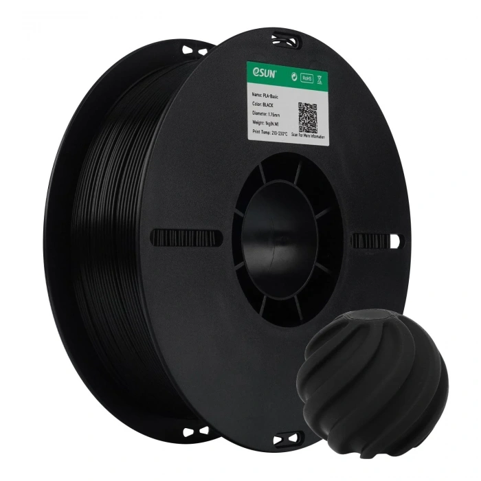 eSUN PLA-Basic Filament Siyah 1.75mm 1kg / Black 1.75mm 1kg