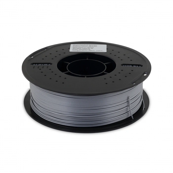 Filamix PLA Sparkle Filament 1.75mm 1Kg-Silver Sparkle (Simli)
